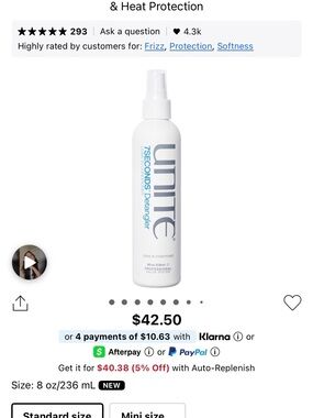 UNITE 7SECONDS Detangler Leave-In Conditioner Spray